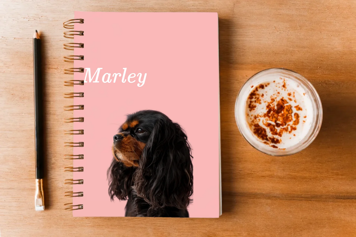 pencil-spiral-blank-notepad-coffee-wooden-backdrop