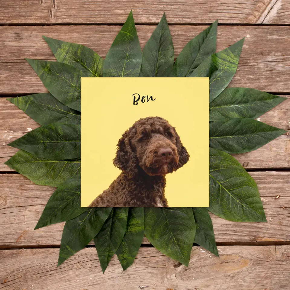 Personalized Pet Photo Canvas - Upload Pet Photo - Remove Background