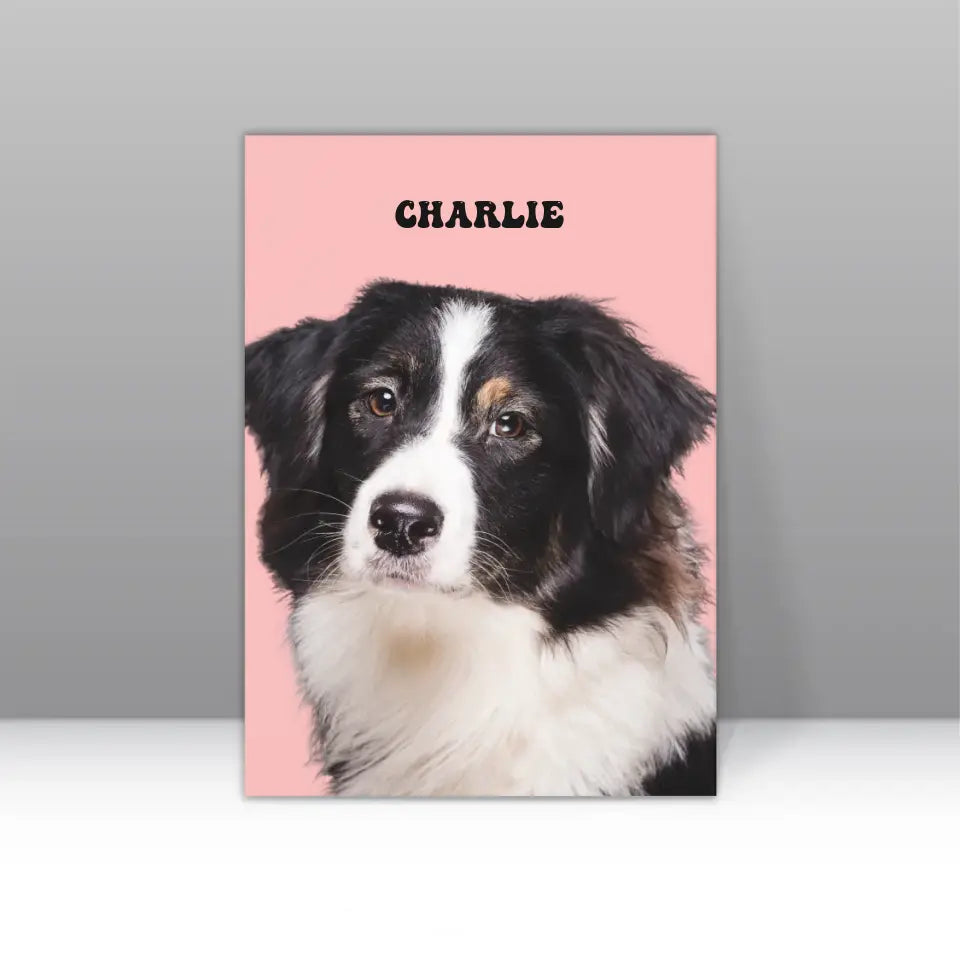 Personalized Pet Photo Canvas - Upload Pet Photo - Remove Background