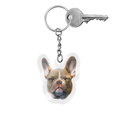 customacrylickeychaindogflatdisplay